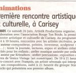 Festival CARIS'ART organisé avec l'association BOUGE TON BOULE